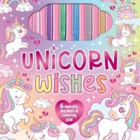 Markerific: Unicorn Wishes: Activity Folder with 6 Markers