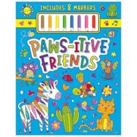 Paws-itive Friends Inspirational Coloring and Marker Activity Kit