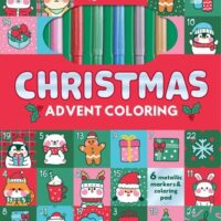 About the Book Markerific: Christmas Advent Coloring is the ultimate Christmas activity folder, with 24 pages of festive coloring fun and 6 metallic marker pens included!  Get ready for a magical holiday season with the Markerific: Christmas Advent Coloring! This delightful coloring folder brings joy to both children and adults alike, offering 24 beautifully designed pages to color, each one counting down the days of Advent before Christmas. Perfect for keeping little hands entertained while counting down the days until Christmas, this activity folder is an ideal way to celebrate the season. With 6 vibrant metallic markers neatly stored in a foam holder, you’ll have everything you need for a creative Christmas countdown!  Key Features:  24 Christmas-Themed Coloring Pages: Immerse yourself in the holiday magic with 24 unique, adorable designs, including Santa, reindeer, Christmas trees, presents, and more! Each page provides hours of fun while celebrating the joy of Christmas.  6 Metallic Markers: Enhance your artwork with six vibrant metallic markers. These pens come in beautiful gold, silver, red, green, blue, and pink, allowing for dazzling color effects and adding an extra layer of holiday sparkle.  Portable Folder Format:The included foam holder keeps the markers neatly organized and easily accessible, making this coloring activity folder portable and convenient for travel, road trips, or quiet moments at home. Product Details Resources and Downloads Markerific: Christmas Advent Coloring